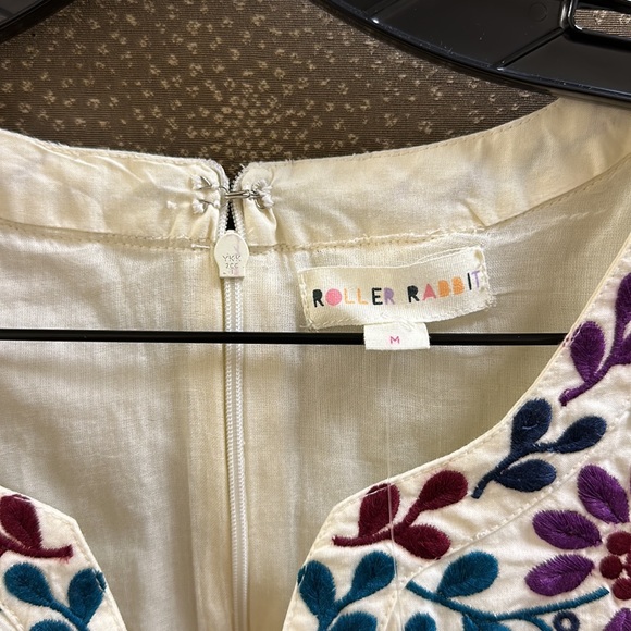 🔥🔥🔥NEW Anthropologie Roller Rabbit Belted Balloon Sleeves Naema Dress - Picture 7 of 13